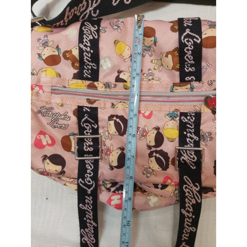 Y2K Harajuku Lovers Balerina Girls Dolls Pink Purse Messenger Bag Shoulder Strap